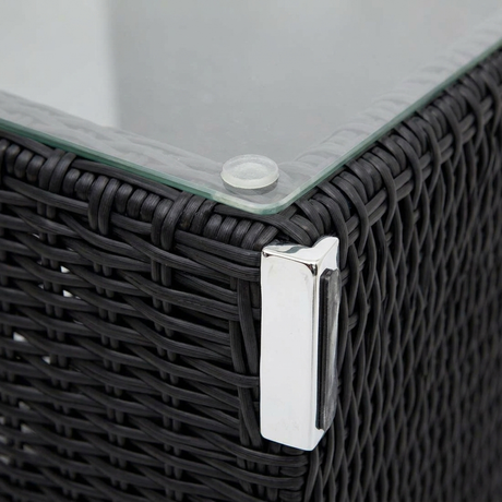 Amani Side Table - Black — detail close-up