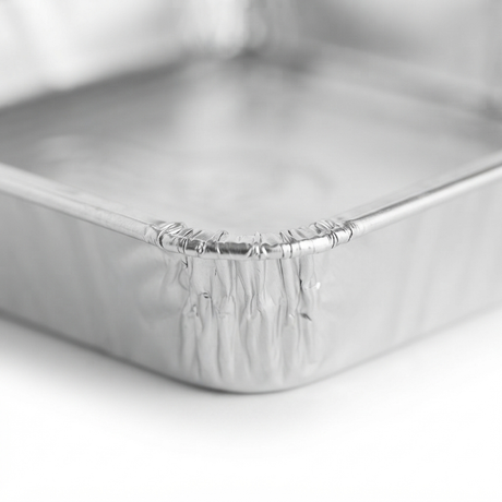 Disposable Aluminum Grease Trays for TravelQ — detail close-up