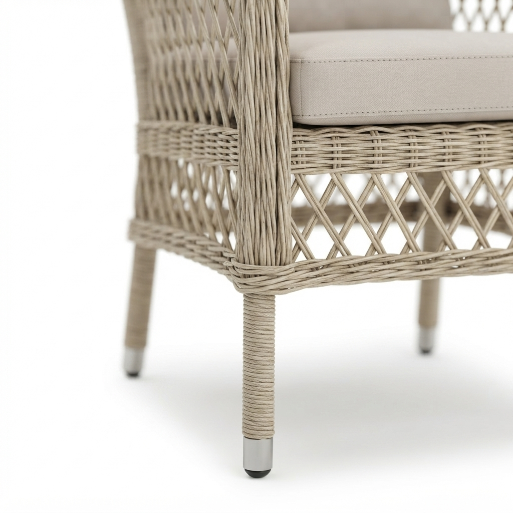 Cronulla Wicker Dining Chairs — detail close-up