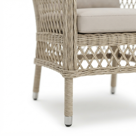 Cronulla Wicker Dining Chairs — detail close-up