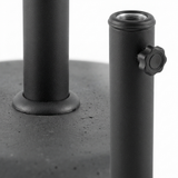Concrete Umbrella Bases — detail close-up