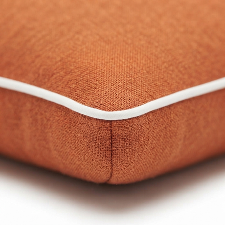 Orange Rust Outdoor Cushion 45cm — detail close-up