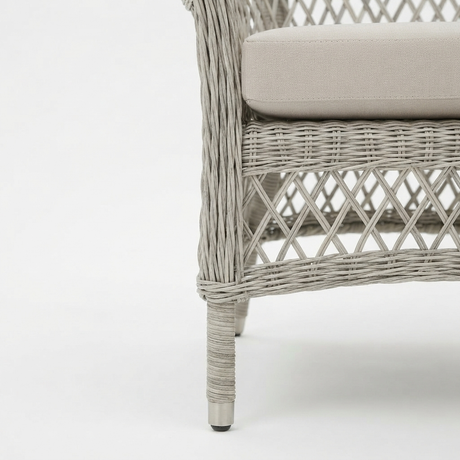 Cronulla Wicker Patio Set — detail close-up