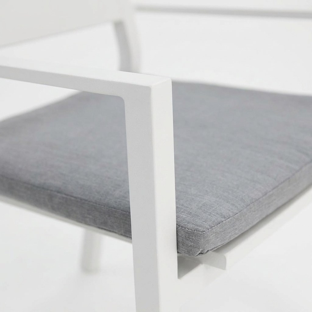 Dallas Dining Chair - White — detail close-up