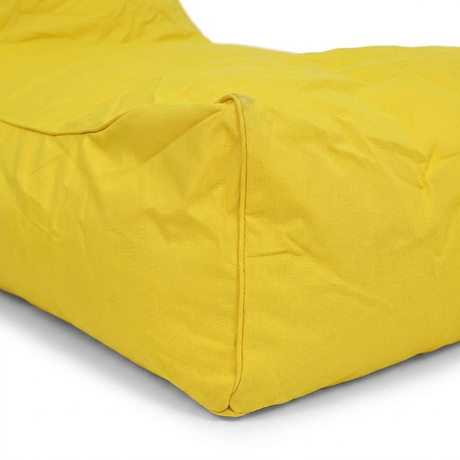 Laid Back Yellow Outdoor Beanbag — detail close-up