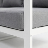 Dallas 3-Seater Lounge - White — detail close-up