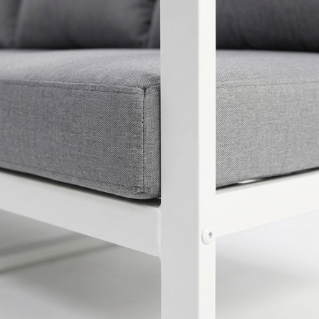 Dallas 3-Seater Lounge - White — detail close-up
