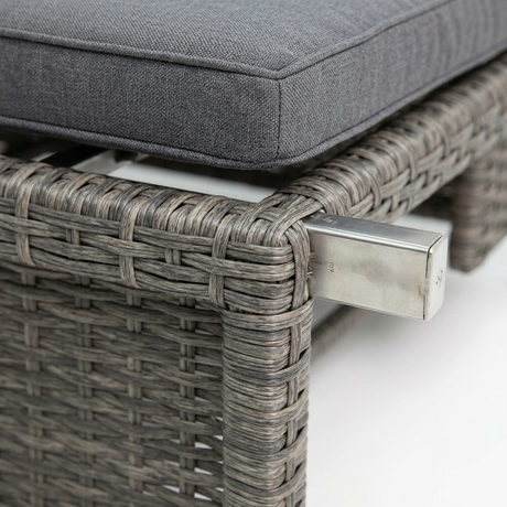 Amani 3pc Sunlounge Setting - Grey Storm — detail close-up