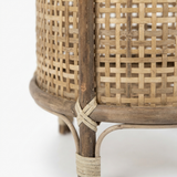 S2 Kob Bamboo Planter Natural — detail close-up