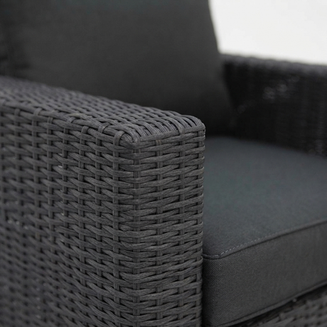 Banksia Armchair - Black Charcoal — detail close-up