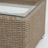 Amani Corner Table - Driftwood — detail close-up