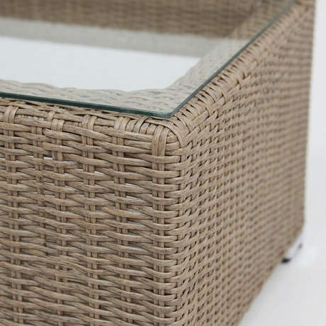 Amani Corner Table - Driftwood — detail close-up