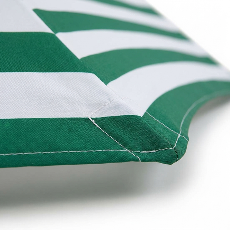 Replacement Canopy for 2m Aluminium Umbrella - Green and White Stripe — detail close-up