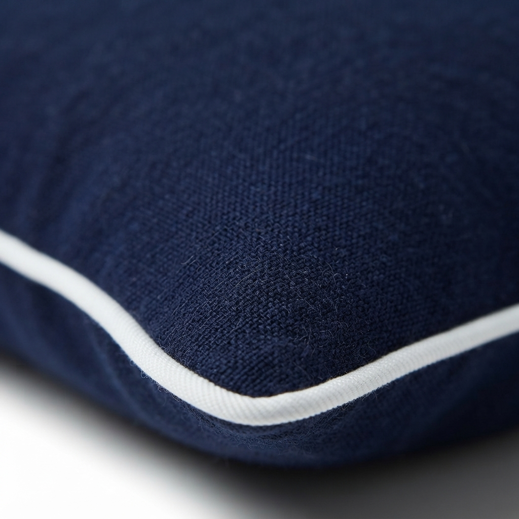 Basic Navy - Indoor Cushion (30 x 50) — detail close-up