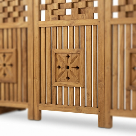 Teak Screen — detail close-up