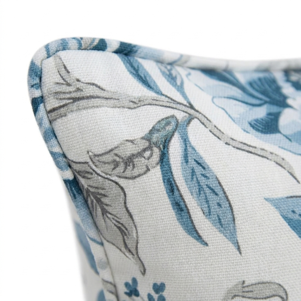 Blue Haze 45x45cm Outdoor Cushion — detail close-up