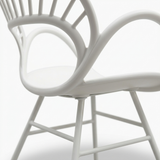 Fantail Dining Chair - White — detail close-up