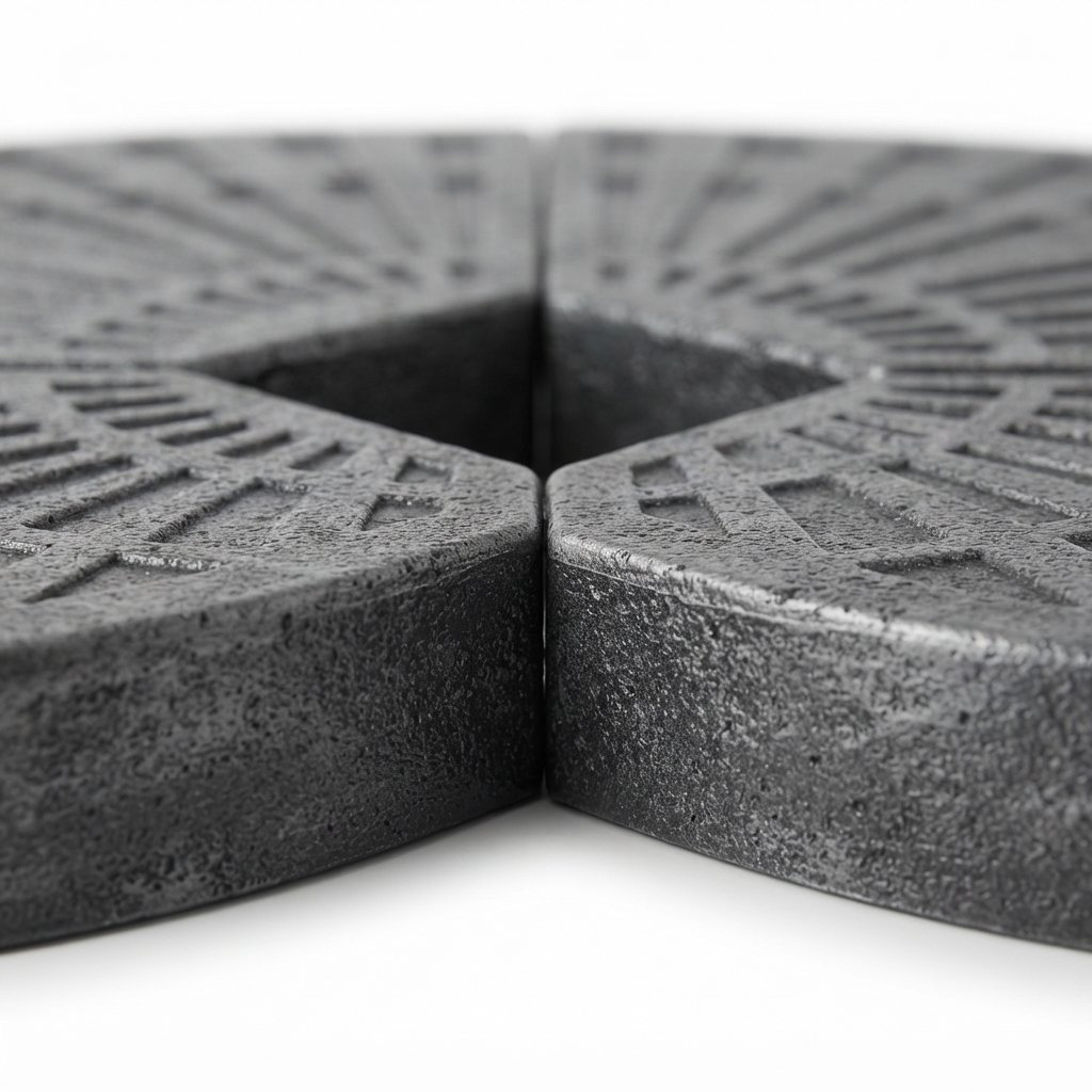 Resinstone Cantilever Umbrella Ballast Weights — detail close-up