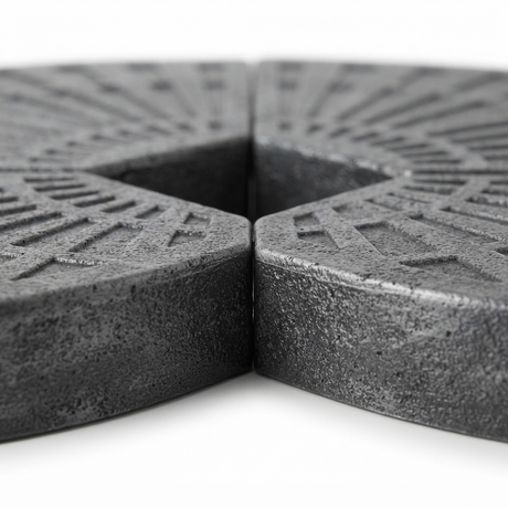 Resinstone Cantilever Umbrella Ballast Weights — detail close-up