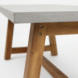 Charlotte 240cm Polystone Dining Table — detail close-up