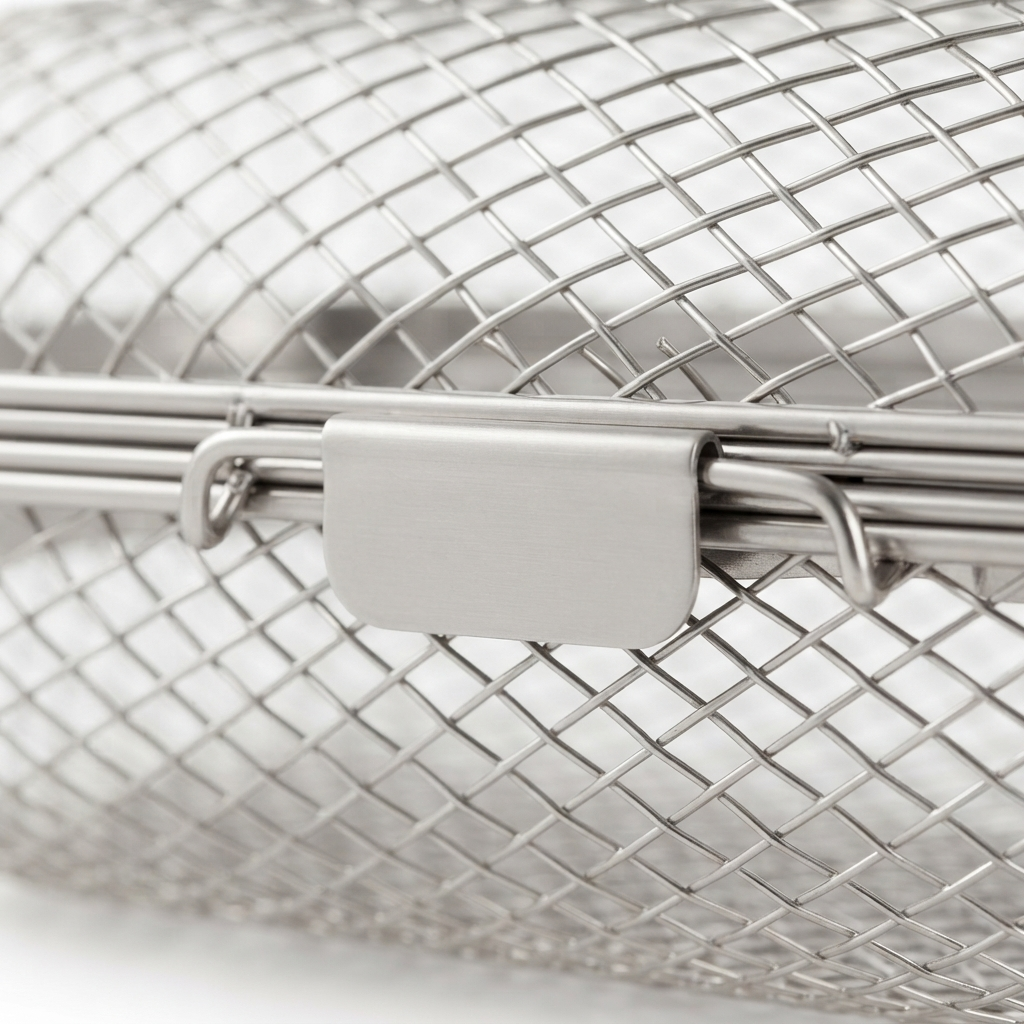 Pro Rotisserie Basket — detail close-up