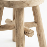 Bali Teak Stool — detail close-up