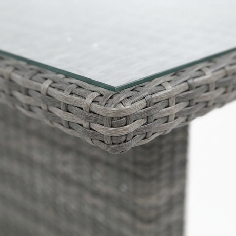 Amani Lounge Dining Table - Grey — detail close-up