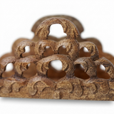 Mango Wood Napkin Holder Natural — detail close-up