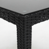 Amani 160cm Dining Table - Black — detail close-up