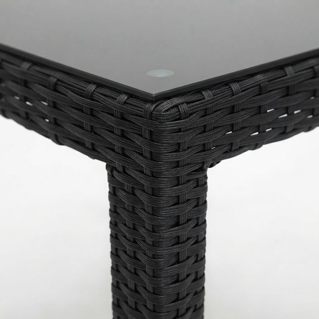 Amani 160cm Dining Table - Black — detail close-up