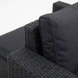 Banksia 2 Seat Sofa - Black Charcoal — detail close-up