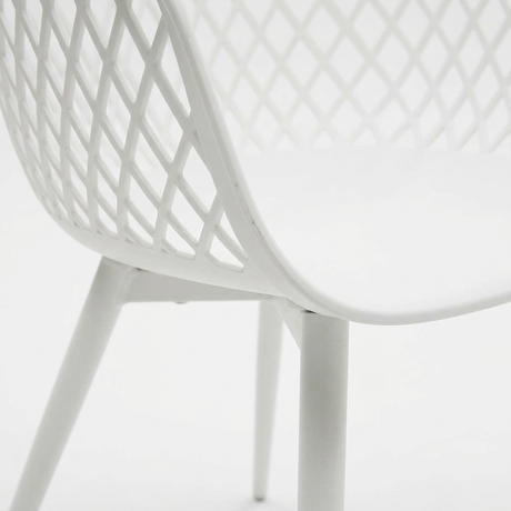 Java Dining Chair - White — detail close-up