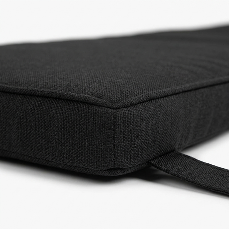 Bench Seat Cushion 195cm - Charcoal — detail close-up