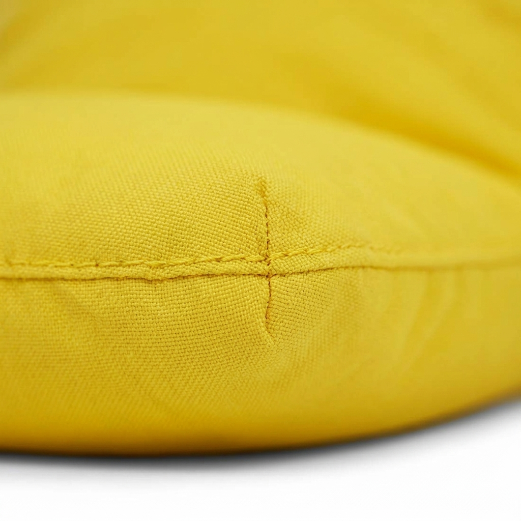 Chill Out Yellow Outdoor Beanbag — detail close-up