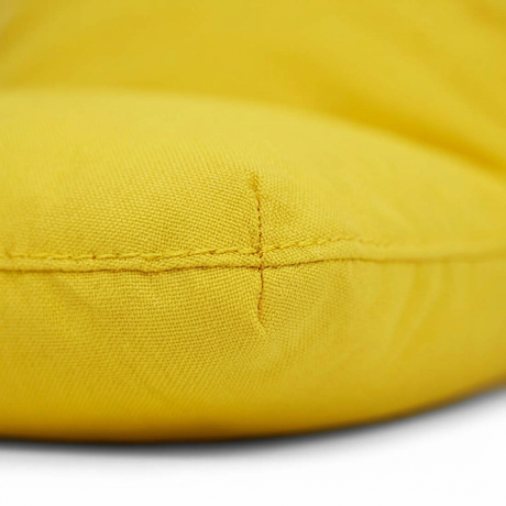 Chill Out Yellow Outdoor Beanbag — detail close-up