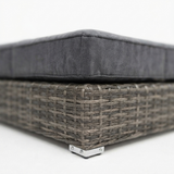 Amani Small Storage Ottoman - Grey Storm — detail close-up