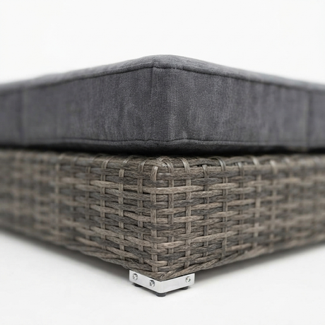 Amani Small Storage Ottoman - Grey Storm — detail close-up