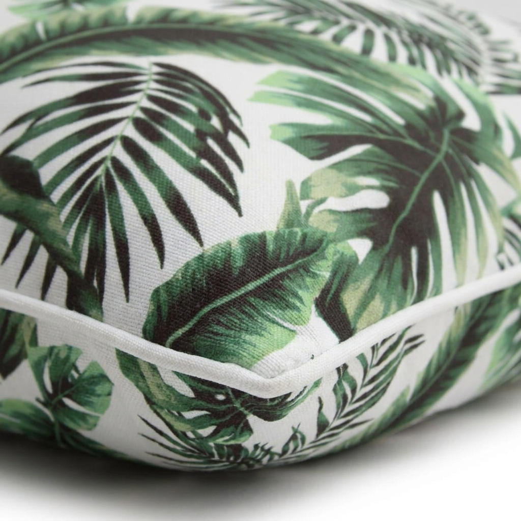 Fern Gully Outdoor Cushion 45x45cm — detail close-up