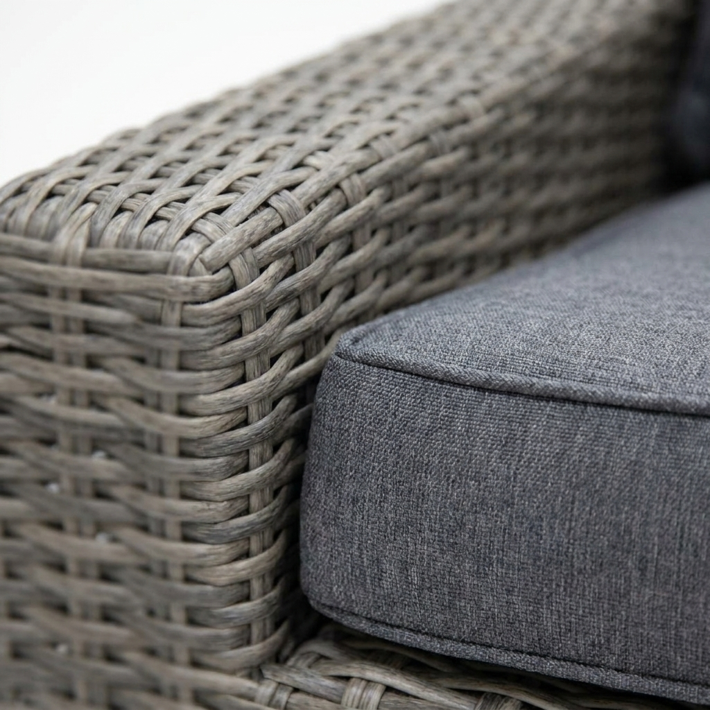 Banksia 3 Seat Sofa - Grey Storm — detail close-up