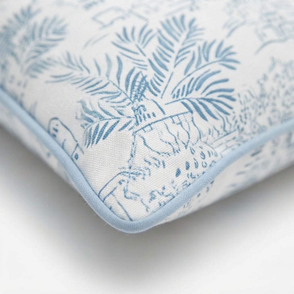 Sail Away 45x45 Outdoor Cushion — detail close-up