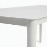 Java 170cm Dining Table - White — detail close-up