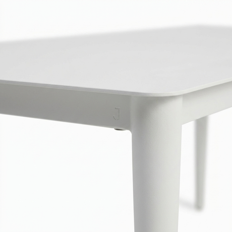 Java 170cm Dining Table - White — detail close-up