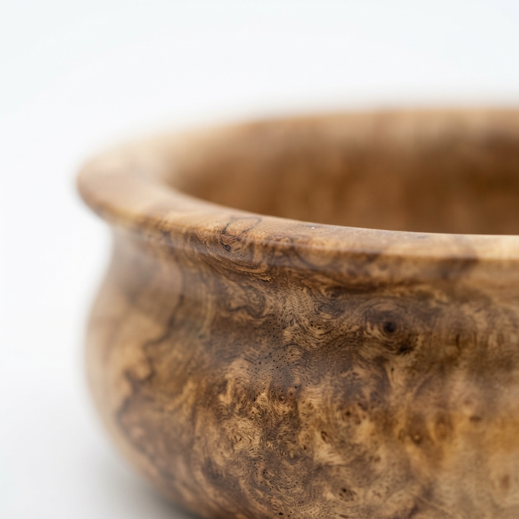 Teak Bowl — detail close-up