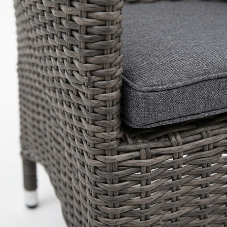 Amani Dining Chair - Grey Storm — detail close-up