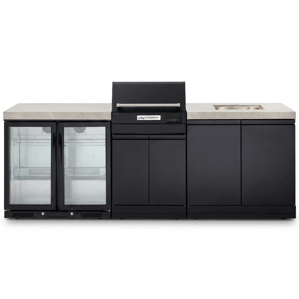 Crossray eXtreme Electric BBQ Outdoor Kitchen TCEK-18 — detail close-up