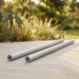 Max Classic Extension Mount Poles 600mm - Silver — outdoor setting