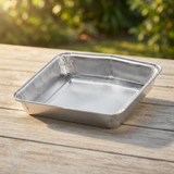 Disposable Aluminum Grease Trays for TravelQ — outdoor setting