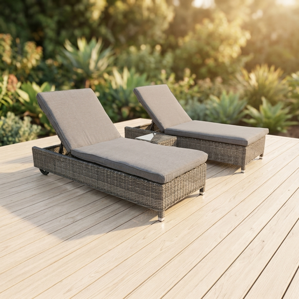 Amani 3pc Sunlounge Setting - Grey Storm — outdoor setting