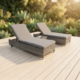Amani 3pc Sunlounge Setting - Grey Storm — outdoor setting