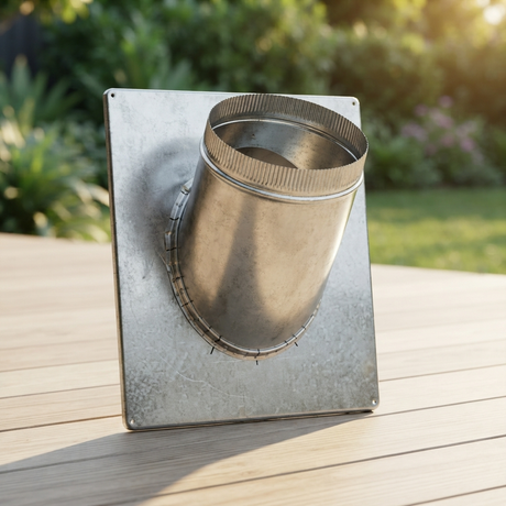 Exterior Wall Plate with Spigot — outdoor setting